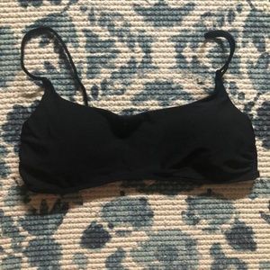 Aerie Black Spaghetti Strap Bikini Top